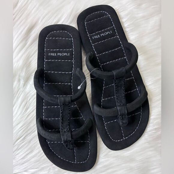 NWOT Free People Hadden Slide Sandal in Black - Picture 3 of 7